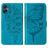 Mobigear Butterfly Housse Samsung Galaxy A05 Etui Porte-Monnaie - Bleu