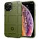Mobigear Rugged Shield Coque iPhone 12 Coque arrière en TPU Souple Anti-Chocs - Vert