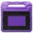 Xccess Kids Guard Coque iPad 7 (2019) Coque de tablette pour enfants avec Poignée Enfants en EVA - Violet