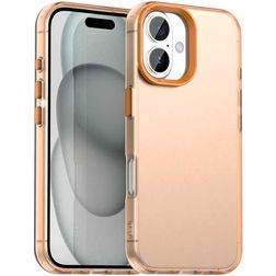 Mobigear Crystal iPhone 17 Plastique rigide Coque arrière - Orange