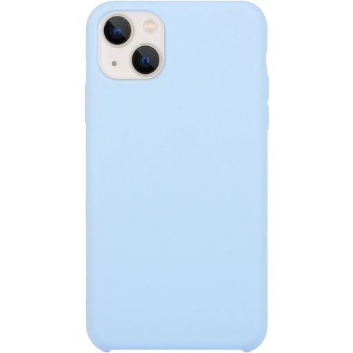 Mobigear Rubber Touch Coque iPhone 15 Coque arrière en Silicone - Bleu