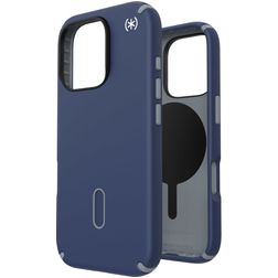 Speck Presidio2 Pro iPhone 16 Pro MagSafe Plastique rigide Coque arrière Antichoc - Coastal Blue