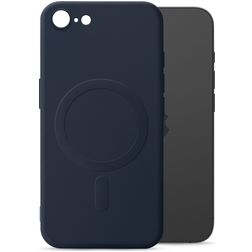 My Style Protective Flex Coque iPhone SE (2022) MagSafe Coque arrière en TPU Souple - Bleu Marin