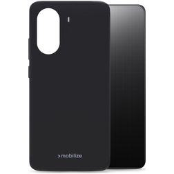 Mobilize Rubber Gelly Coque POCO X7 Pro Coque arrière en TPU Souple - Noir