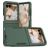 Mobigear Heavy Armor Motorola Razr 50 Plastique rigide Coque arrière Antichoc - Vert foncé