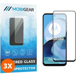 Mobigear Premium Motorola Moto G14 Verre trempé Protection d'écran - Compatible Coque - Noir (Lot de 3)