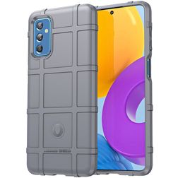 Mobigear Rugged Shield Samsung Galaxy M52 TPU souple Coque arrière Antichoc - Gris