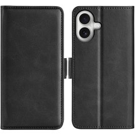 Mobigear Slim Magnet Housse iPhone 17 Etui Porte-Monnaie - Noir
