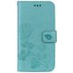 Mobigear Roses Housse iPhone XR Etui Porte-Monnaie - Turquoise