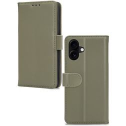 Mobilize Premium Gelly Housse iPhone 16 Etui Porte-Monnaie - Vert