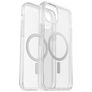 OtterBox Symmetry Plus Coque Transparente iPhone 14 Plus MagSafe Coque arrière Rigide Anti-Chocs - Transparent
