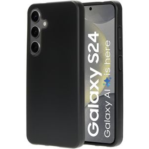 Mobiparts Classic Coque Samsung Galaxy S24 Coque arrière en TPU Souple - Matt Black