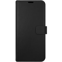 Valenta Gel Skin Housse Samsung Galaxy A14 Etui en Cuir Véritable Porte-Monnaie - Noir