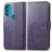 Mobigear Clover Motorola Moto G71 5G Étui Portefeuille - Violet