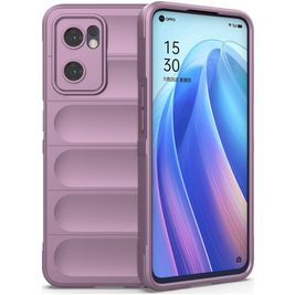 Mobigear Bumpy Coque OPPO Find X5 Lite Coque arrière en TPU Souple - Violet