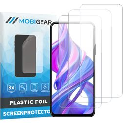 Mobigear HONOR 9X Pro Protection d'écran Film - Compatible Coque (Lot de 3)