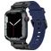 Mobigear Explorer Bracelet Silicone Apple Watch Fermeture boucle ardillon - 49/46/45/44 mm - Noir / Bleu