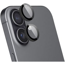 Mobiparts iPhone 16 Pro Verre trempé Protection Objectif Caméra - Compatible Coque - Noir