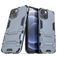 Mobigear Armor Stand Coque iPhone 13 Mini Coque arrière Rigide Anti-Chocs avec Support Amovible - Bleu