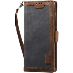 Mobigear Two Tone Housse Huawei P40 Pro Etui Porte-Monnaie - Gris