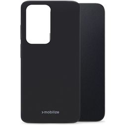 Mobilize Rubber Gelly Coque HONOR 200 Lite Coque arrière en TPU Souple - Noir