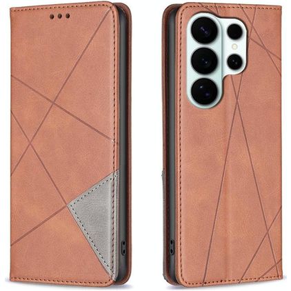 Mobigear Rhombus Slim Samsung Galaxy S26 Ultra Étui - Marron