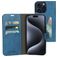 Mobiparts Classic Wallet Housse iPhone 15 Pro Max Etui Porte-Monnaie - Steel Blue