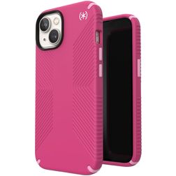 Speck Presidio2 Grip Coque iPhone 14 Plus MagSafe Coque arrière Rigide Anti-Chocs - Digital Pink