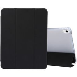 Mobigear Tri-Fold Gel Coque iPad Air 5 (2022) Etui en TPU,Similicuir + Porte-crayon - Noir
