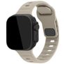 Mobilize Sports Bracelet Silicone Apple Watch Fermeture à clou et passant - 42/41/40/38 mm - Lumière stellaire