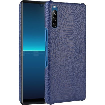Mobigear Croco Coque Sony Xperia L4 Coque arrière Rigide - Bleu