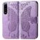Mobigear Butterfly Housse Sony Xperia 5 IV Etui Porte-Monnaie - Violet