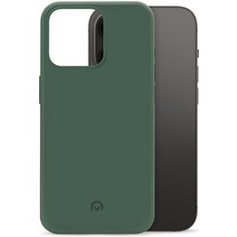 Mobilize Rubber Gelly Coque iPhone 14 Pro Coque arrière en TPU Souple - Matt Green