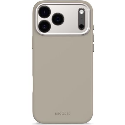 Decoded Coque iPhone 17 Pro Max Coque arrière en Silicone - Soft Taupe