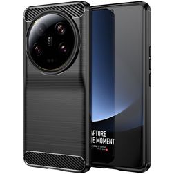 Mobigear Brushed Slim Xiaomi 13 Ultra TPU souple Coque arrière - Noir