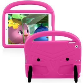 Mobigear Buddy Coque iPad 8 (2020) Coque de tablette pour enfants avec Poignée Enfants en EVA - Rose