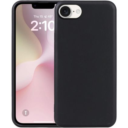 Mobigear Basics Coque iPhone 17e Coque arrière en TPU Souple - Noir