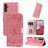 Mobigear Sunflower Housse Samsung Galaxy A14 Etui Porte-Monnaie - Magenta