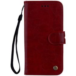 Mobigear Wallet Housse Huawei P Smart (2018) Etui Porte-Monnaie - Rouge