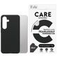 CARE by PanzerGlass Fashionable Coque Samsung Galaxy S25 Plus Coque arrière en Silicone - Noir