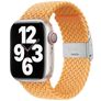 Mobigear Braided Bracelet Nylon Apple Watch Fermeture à pince - 49/46/45/44 mm - Jaune