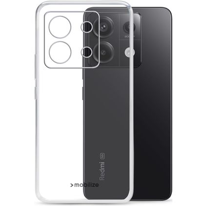 Mobilize Gelly Coque Transparente POCO X6 Coque arrière en TPU Souple - Transparent
