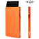 Valenta Cardprotector Porte-cartes Aluminium - 5 cartes - Compatible MagSafe - Orange