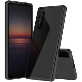 Mobigear Crystal Coque Sony Xperia 1 II Coque arrière Rigide - Noir / Transparent