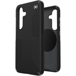 Speck Presidio2 Grip Magnet Coque Samsung Galaxy S25 MagSafe Coque arrière Rigide Anti-Chocs - Noir