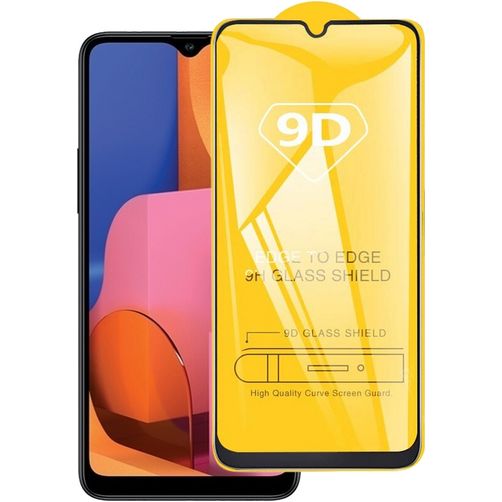 Mobigear Premium Samsung Galaxy A20s Verre trempé Protection d'écran - Compatible Coque - Noir