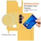 Mobigear Lanyard Card Samsung Galaxy A16 Coque avec cordon en Silicone et Porte-Cartes - Jaune