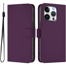 Mobigear Urban Wallet Housse iPhone 16 Pro Etui Porte-Monnaie - Violet