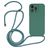Mobigear Lanyard iPhone 15 Pro Coque avec cordon en Silicone - Vert