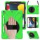 Mobigear SureGrip XGuard Coque iPad 9 (2021) Coque arrière en Plastique rigide,Silicone + Porte-crayon + Bandoulière + Support Amovible - Vert